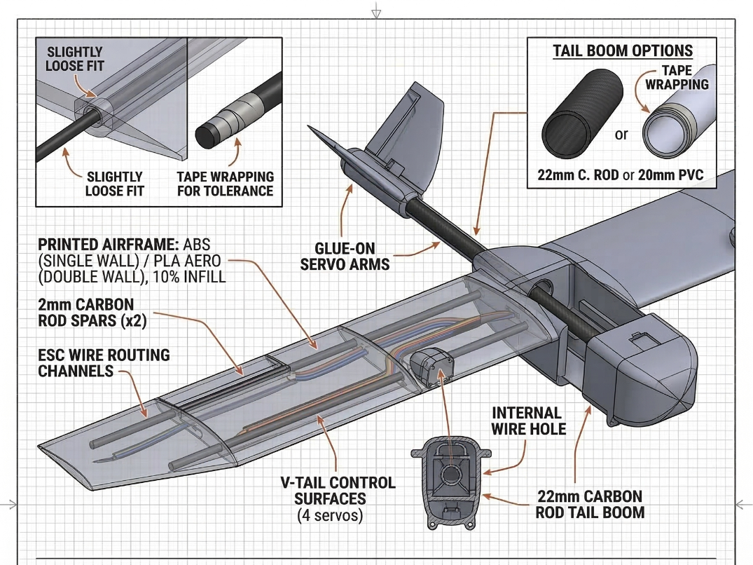 Twin-Motor RC UAV / Plane (Easy Assembly)