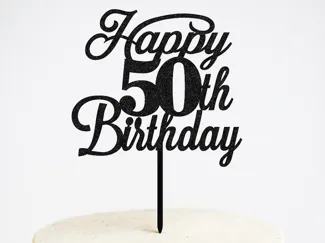 Happy 50th Birthday Caketopper