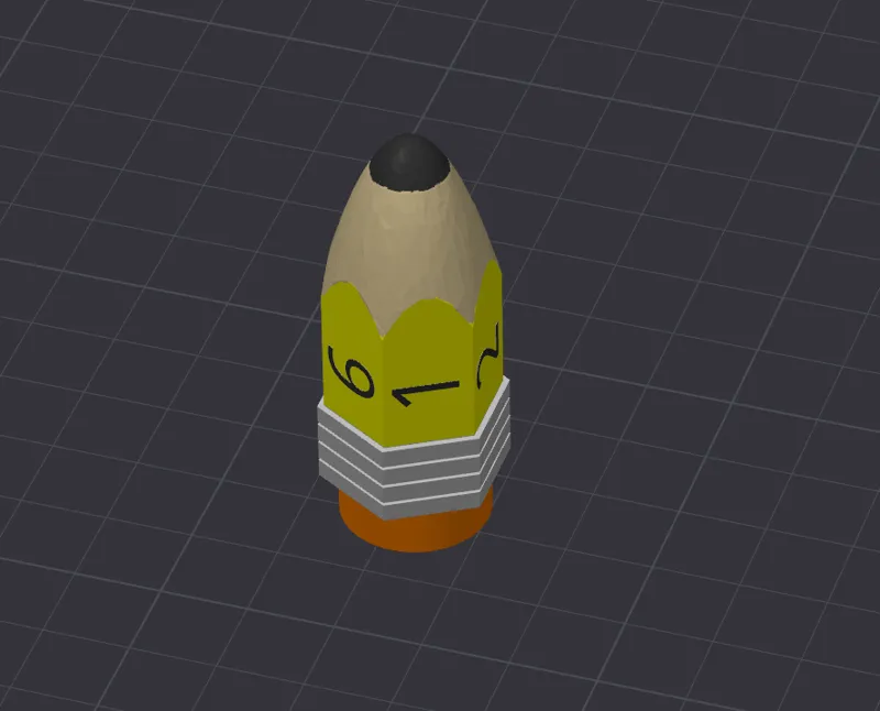 #2 Pencil Dice (6 sided)