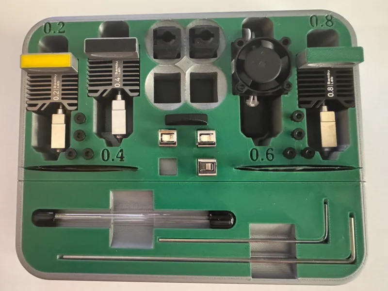 My P1S accessories and tools storage try