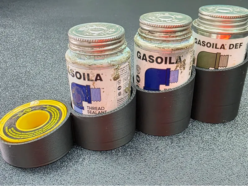Thread Sealant 1/4 Pint Jar Organizer , 56mm Dia.