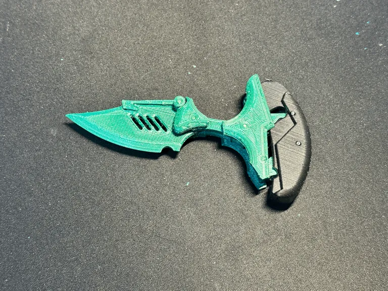 Folding knife can transform into a short bayonet view 2