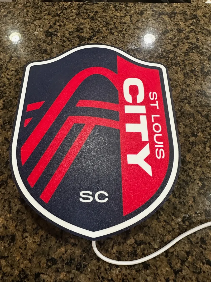 St Louis City SC Soccer Club Light Box