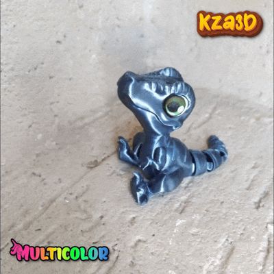 ARTICULATED BABY VELOCIRAPTOR - 3MF