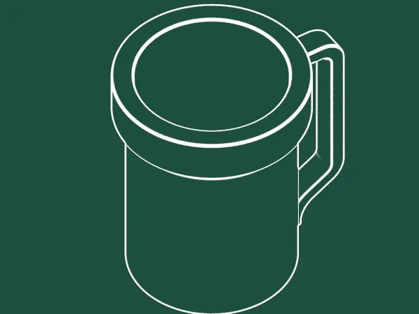 Super Gamer Can Mug - Iconic Green Pipe w. Handle