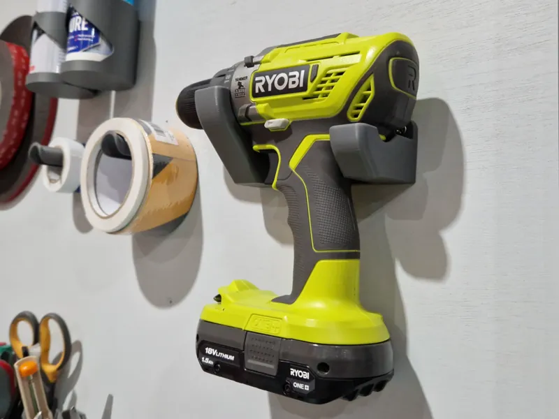 TOOL WALL - RYOBI DRILL HANGER