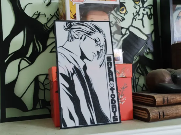 Décoration murale 2D style manga