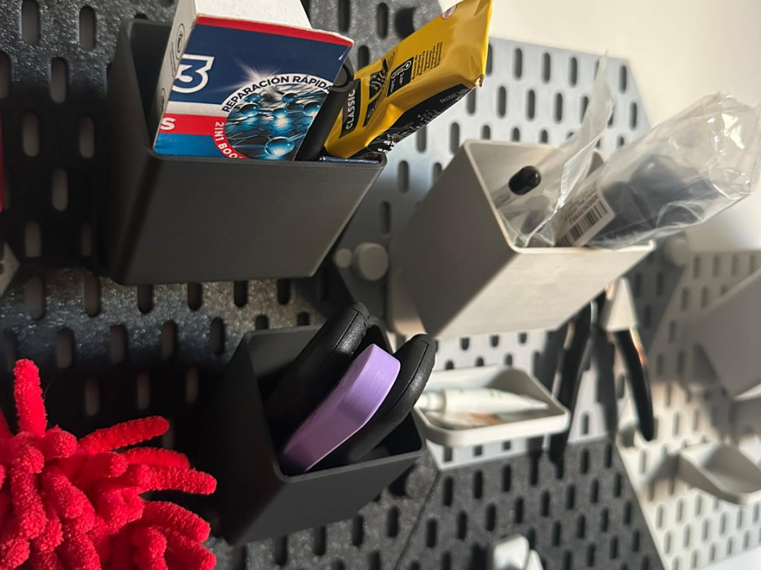 Modular Storage Tool Boxes for SKADIS Hex Pegboard