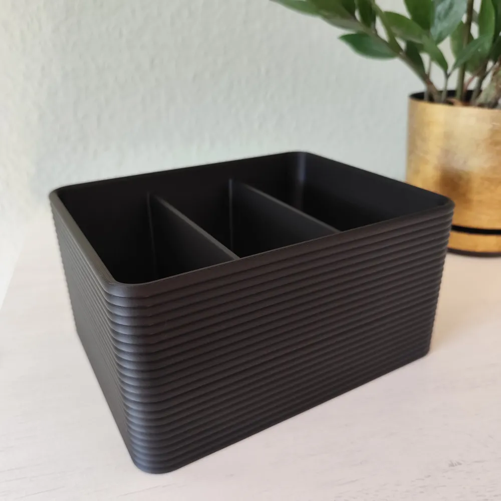 Ribbed Design Remote Control Holder, Remote Caddy - Free 3D Print Model ...