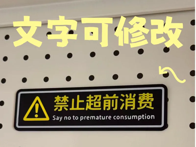 禁止超前消费冰箱贴 冰箱贴