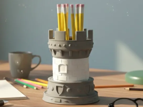 Pencil Holder - Castle 