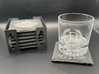 Square Slate Coaster Holder