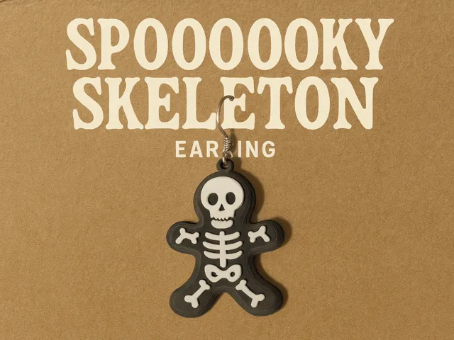 Skeleton Earring
