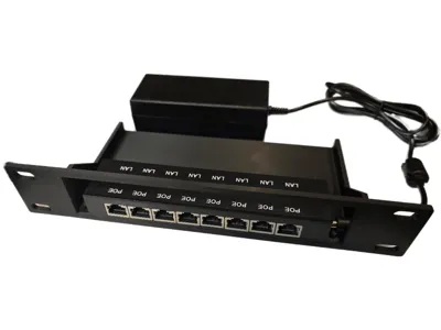10" rack shelf POE injector WS-POE-8-ENC screwless