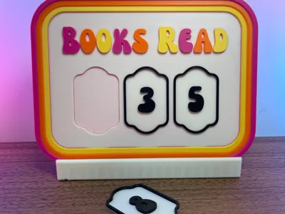 Groovy Books Read Counter & Number Storage