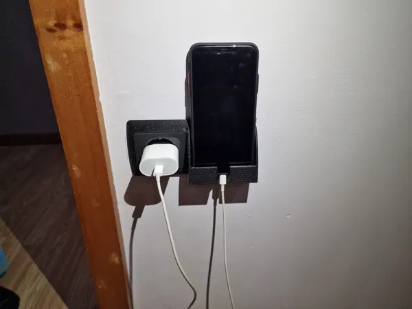 Prises miroir avec support de charge téléphone