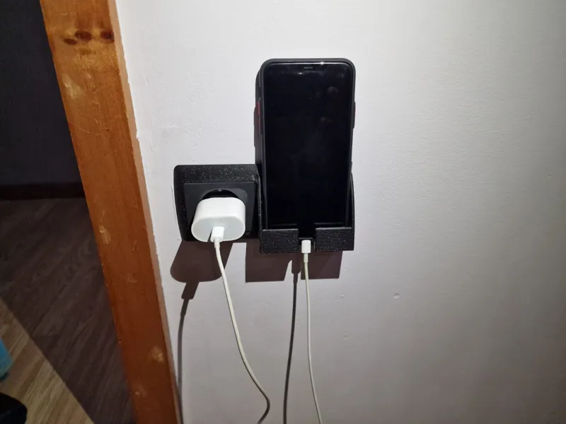 Mirror sockets with mobile phone charging stand  