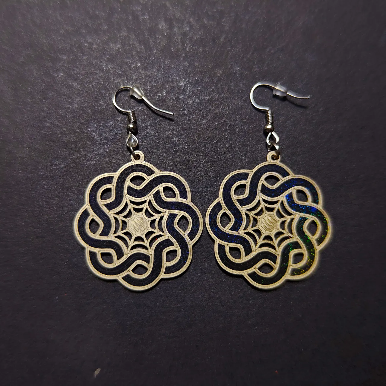 Web of Radiance Color Earrings view 2