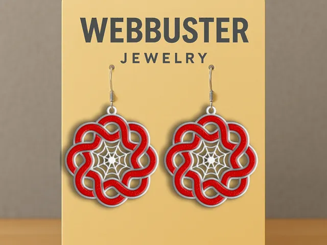 Web of Radiance Color Earrings