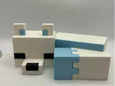 Polar fox from Minecraft