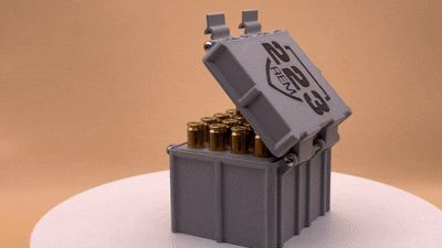 SpringGrip - Parametric Cartridge Box, 20 round