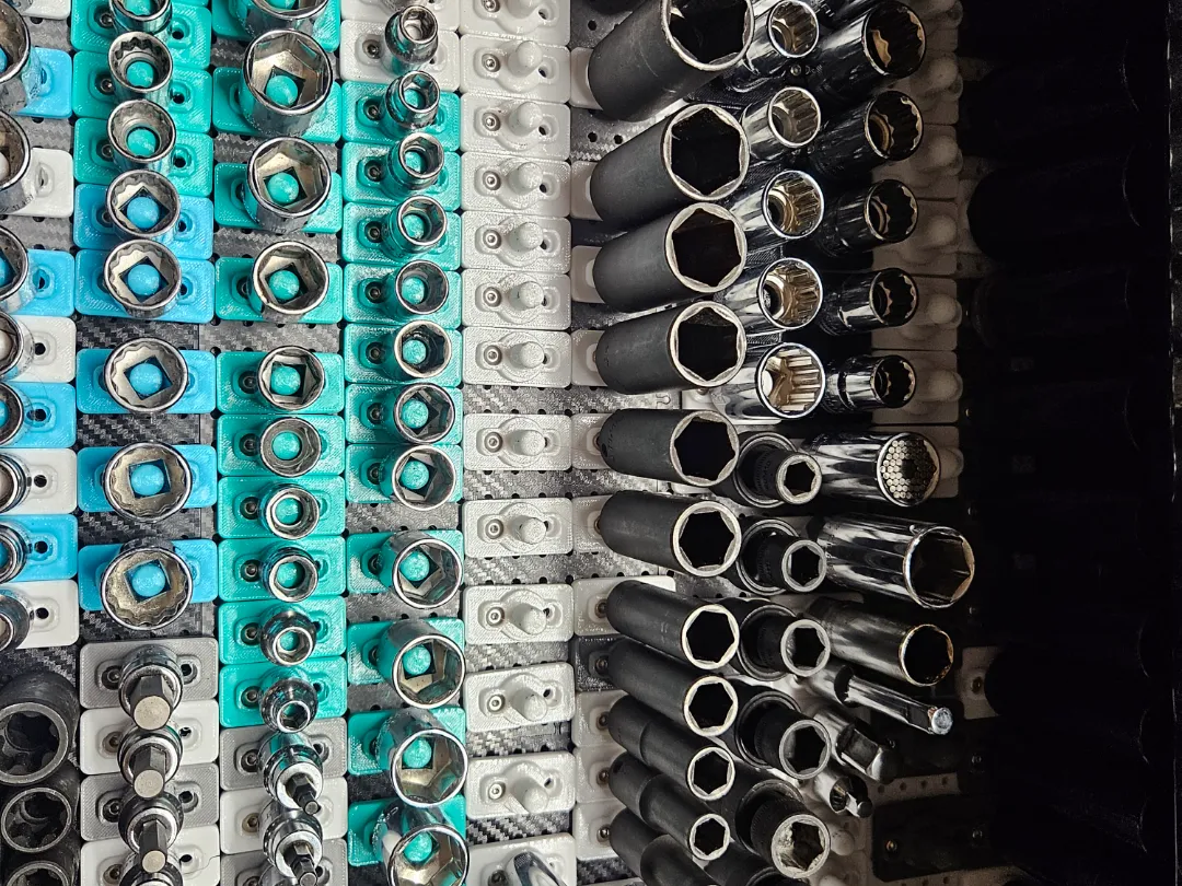 tool grid socket holders - Free 3D Print Model - MakerWorld