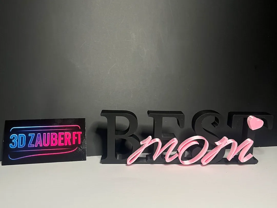 Best MOM - 3D lettering - Free 3D Print Model - MakerWorld