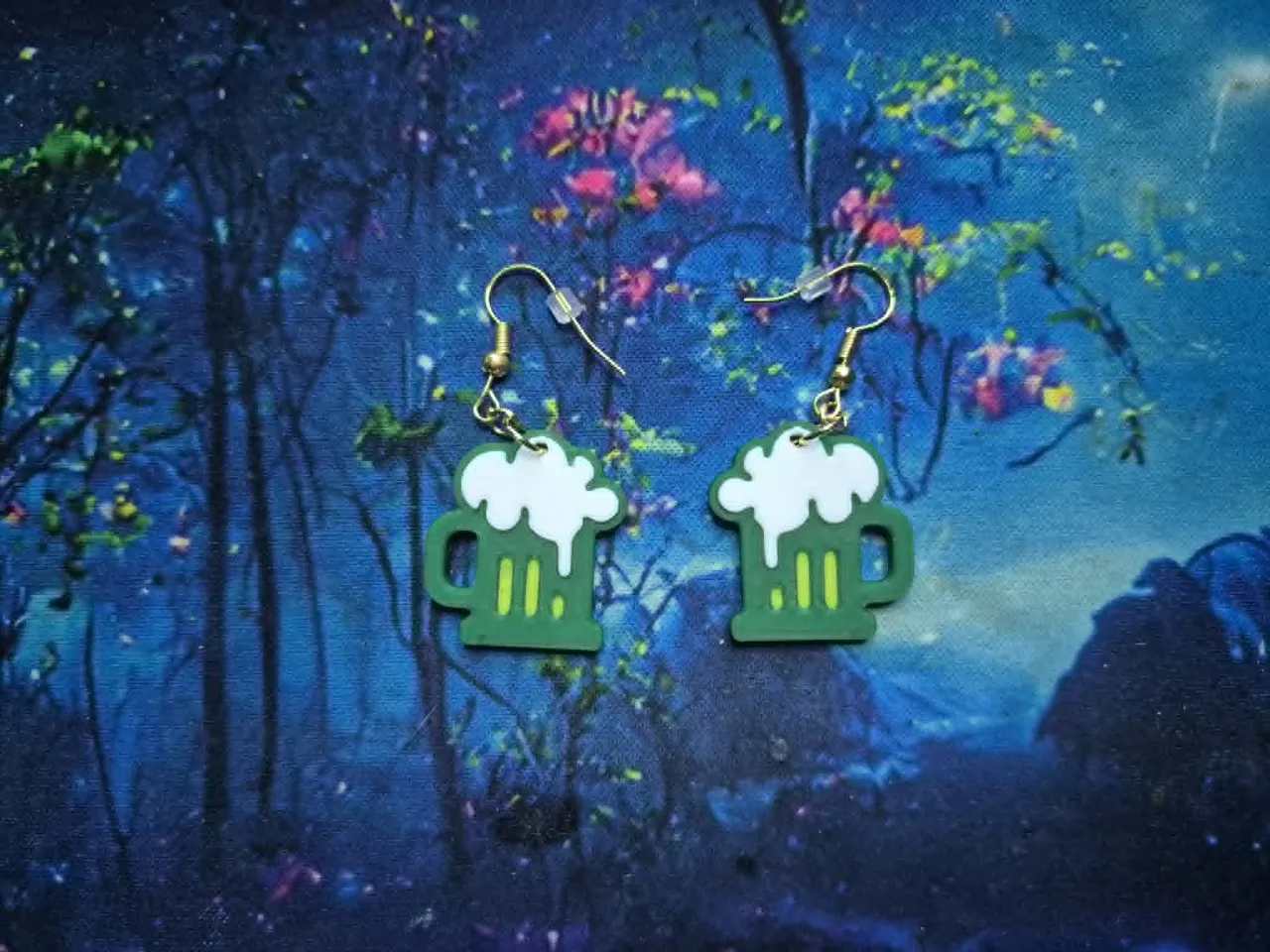 Beer Stein Earrings view 2