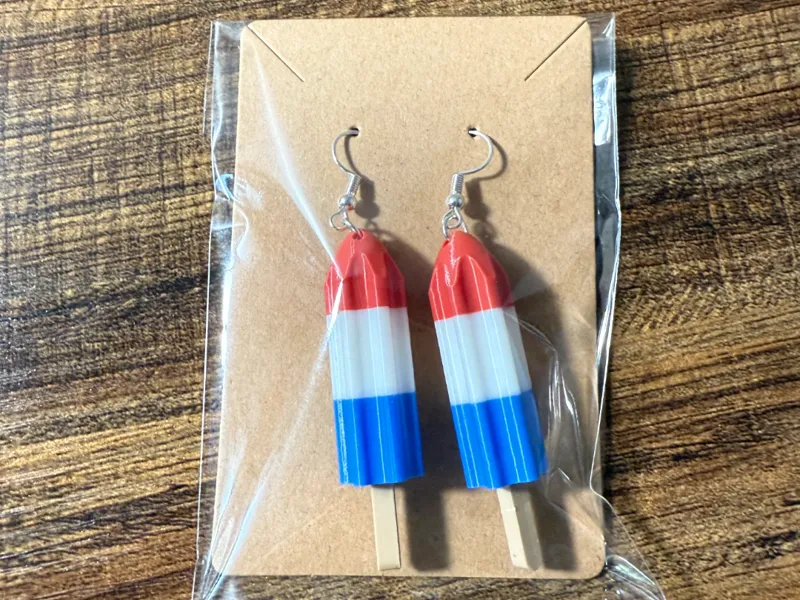 Firecracker Popsicle Earings (0.2mm Nozzle)