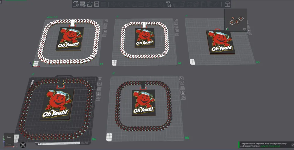 Kool Aid Chain Oh Yeah Man Hype Chain Kool-Aid - Free 3D Print Model - MakerWorld