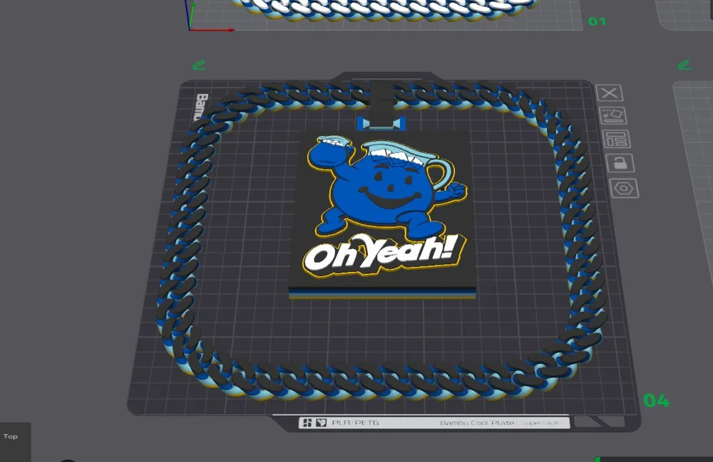 Kool Aid Chain Oh Yeah Man Hype Chain Kool-Aid - Free 3D Print Model - MakerWorld