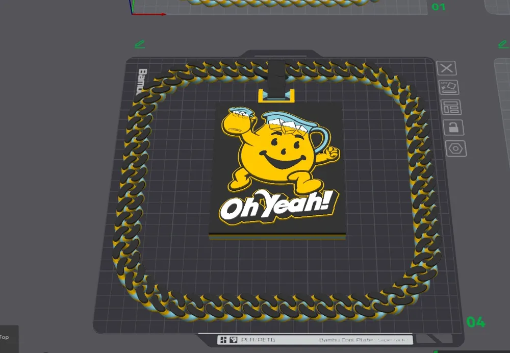 Kool Aid Chain Oh Yeah Man Hype Chain Kool-Aid - Free 3D Print Model - MakerWorld