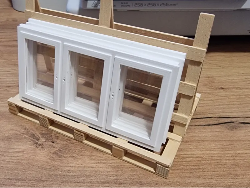 Fenster 2mx1m in 1:14 als Ladegut