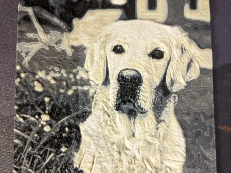 Golden Retriever lithograph