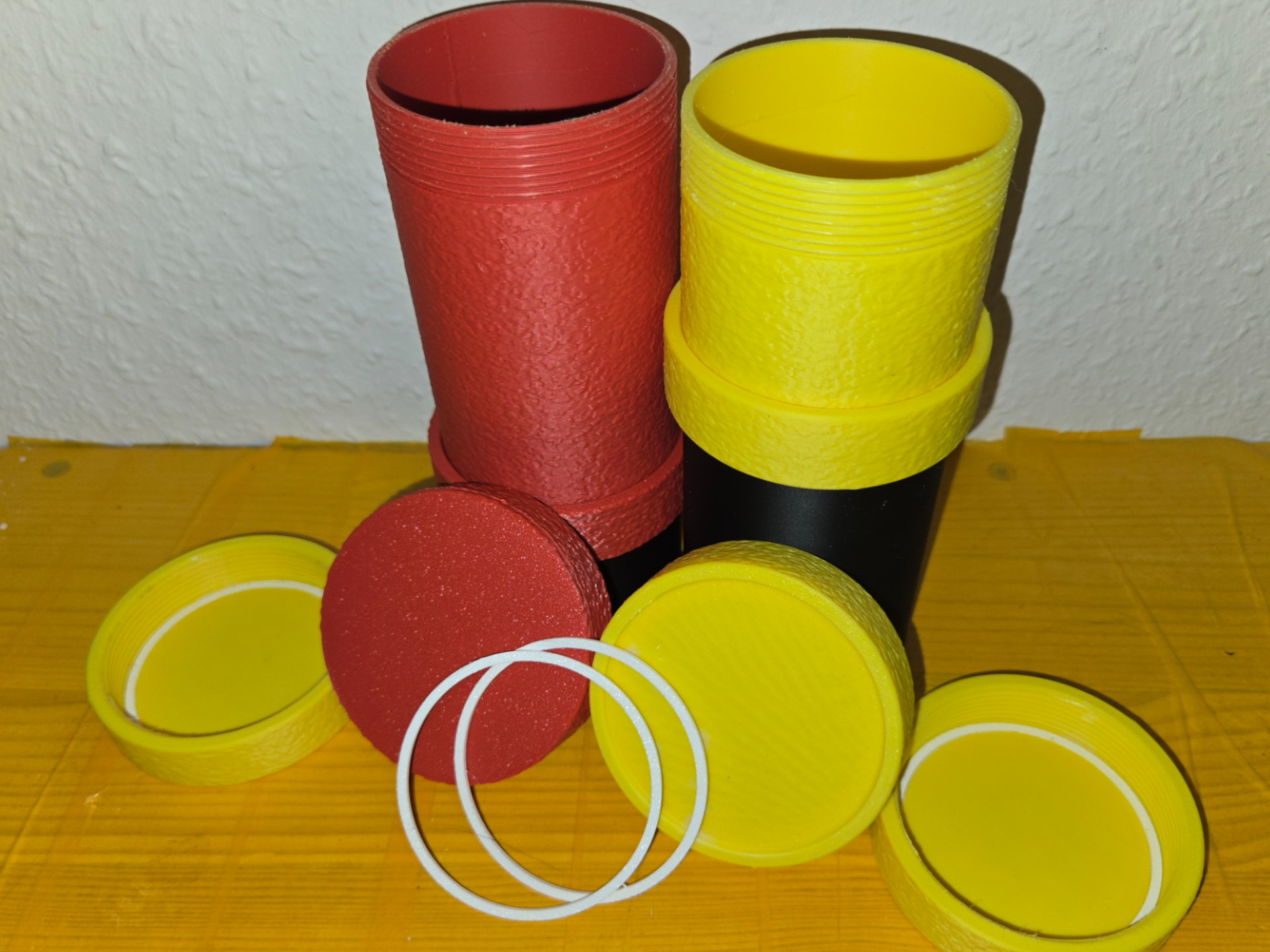 Airtight Threaded Storage Jars(Stackable+TPU Seal)