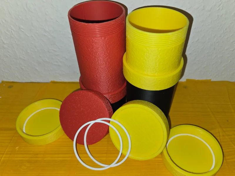 Airtight Threaded Storage Jars(Stackable+TPU Seal)