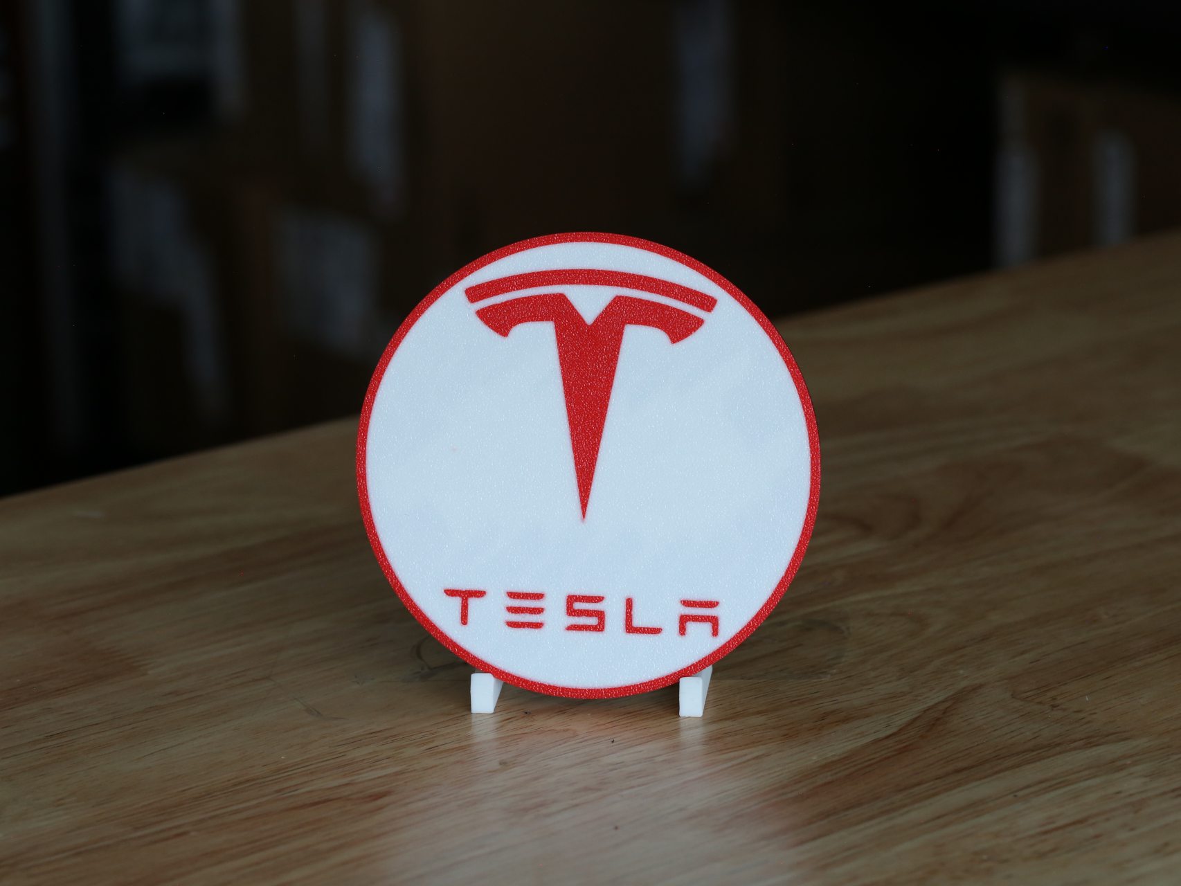Tesla Car Logo 100mm Coaster