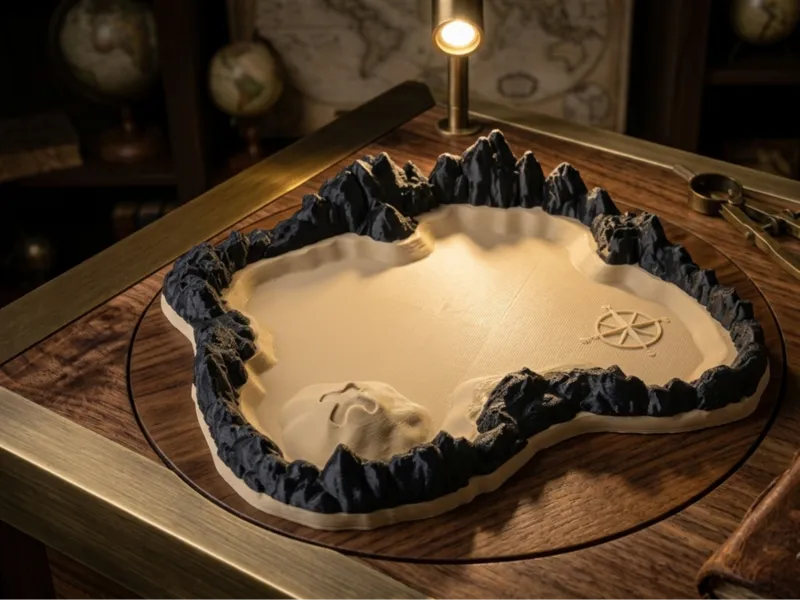 Treasure Island Tray - Pirate Minimalist Organizer