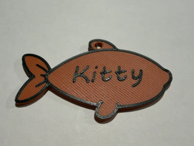 Fish Name Tag for pets