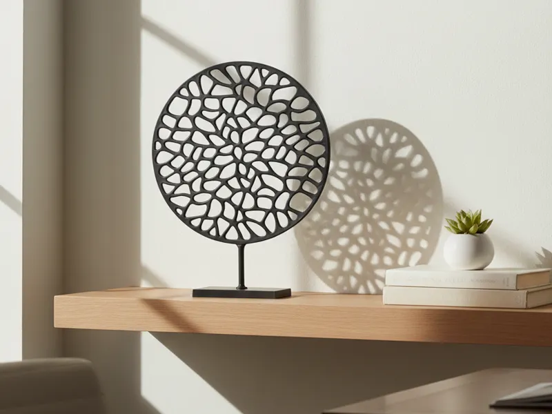 Organic Lattice Disc Decorative Stand
