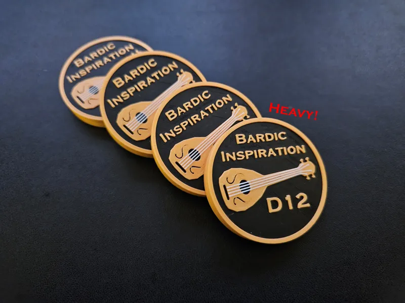 D12 - Bardic Inspiration Token / Coin