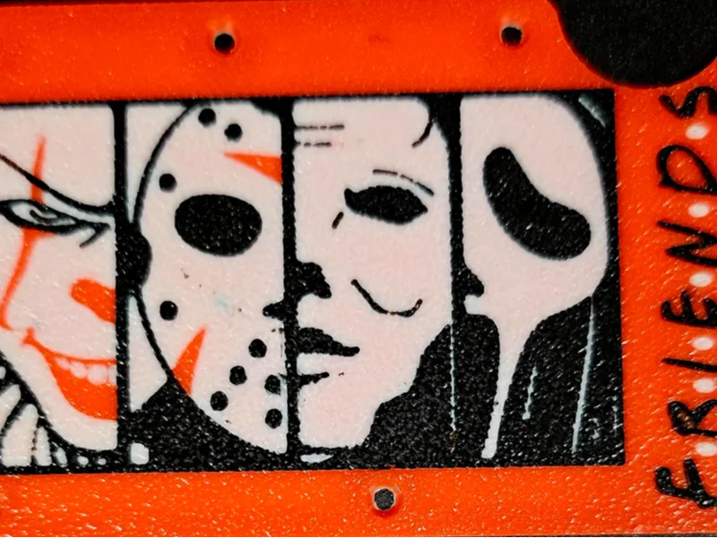 Horror Friends Ridge Wallet Plates