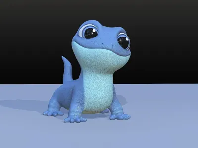 Cute lizard Frozen 2 | Bruni