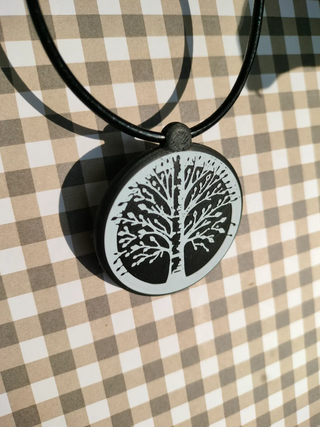 pendant tree and earrings leaf - "Forest Whispers" view 2