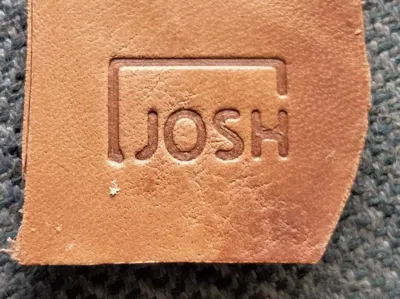Leather stamp brand Josh