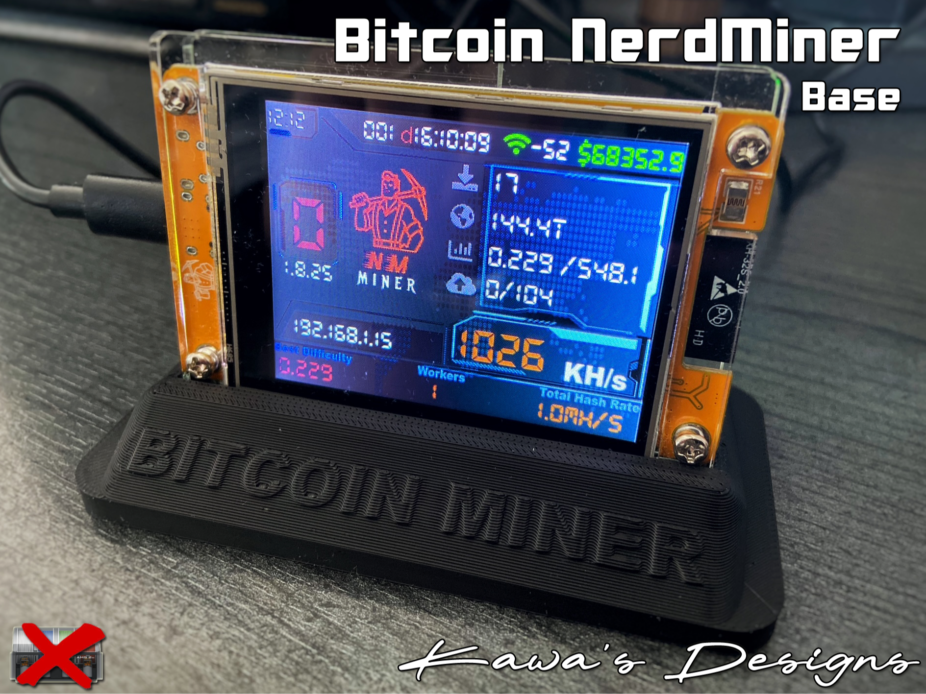 Bitcoin NerdMiner Base