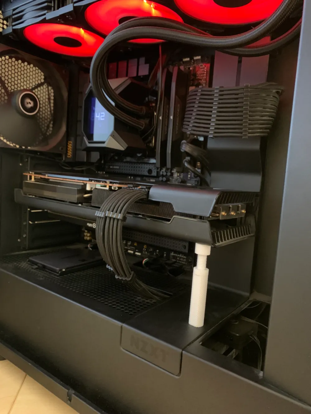 Adjustable Gpu support / anti sag / riser - Free 3D Print Model ...