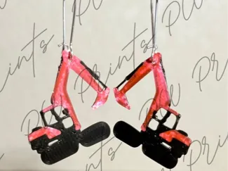 Excavator Jewelry earrings neckalce charm