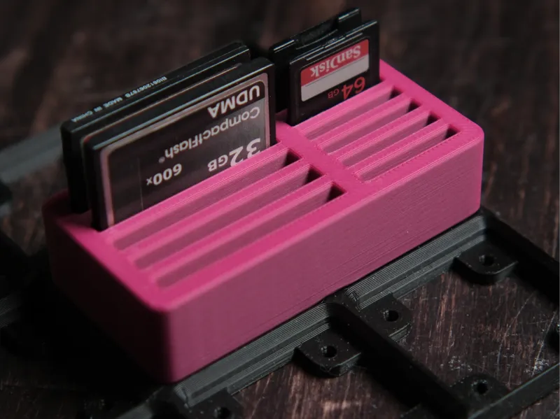 Simple CF & SD Card Holder Gridfinity