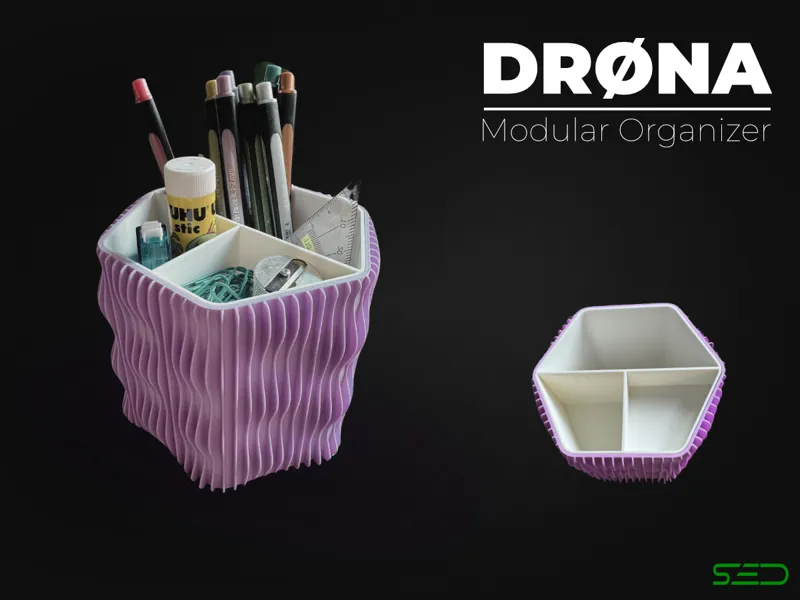 DRØNA – Modular Organizer with Swappable Inlays